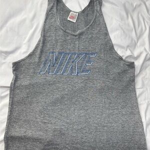 Vintage Late 80s early 90s Nike Heather Gray Tank Top
